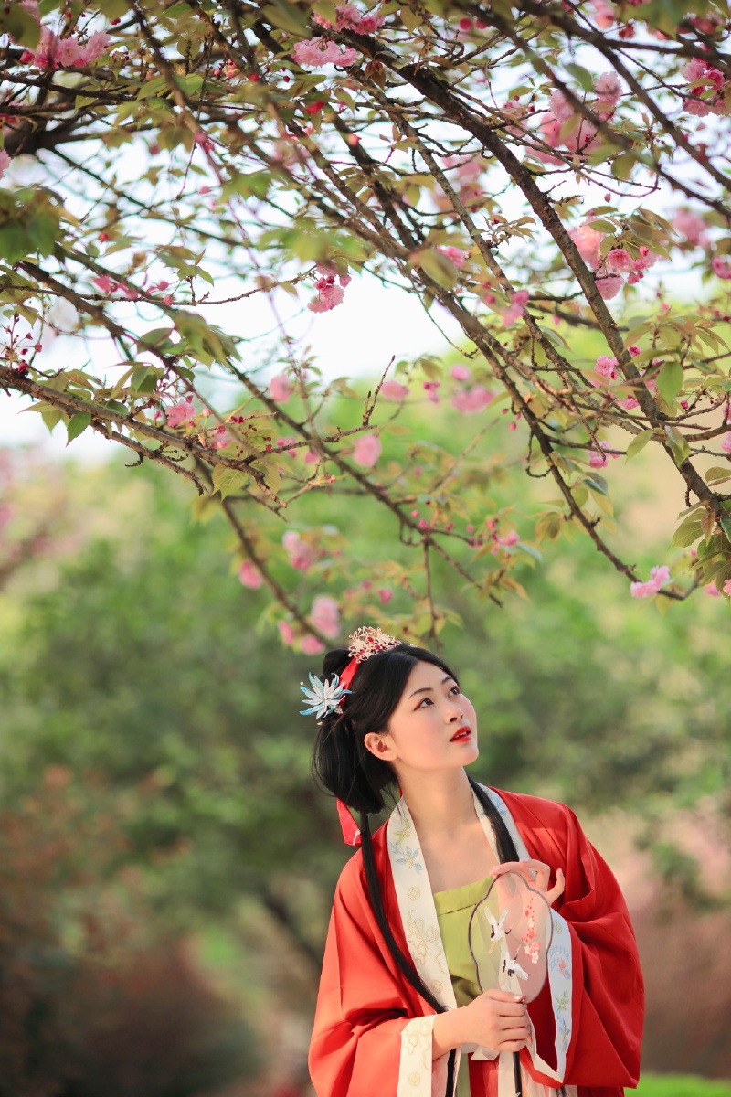 汉服小姐姐赏花