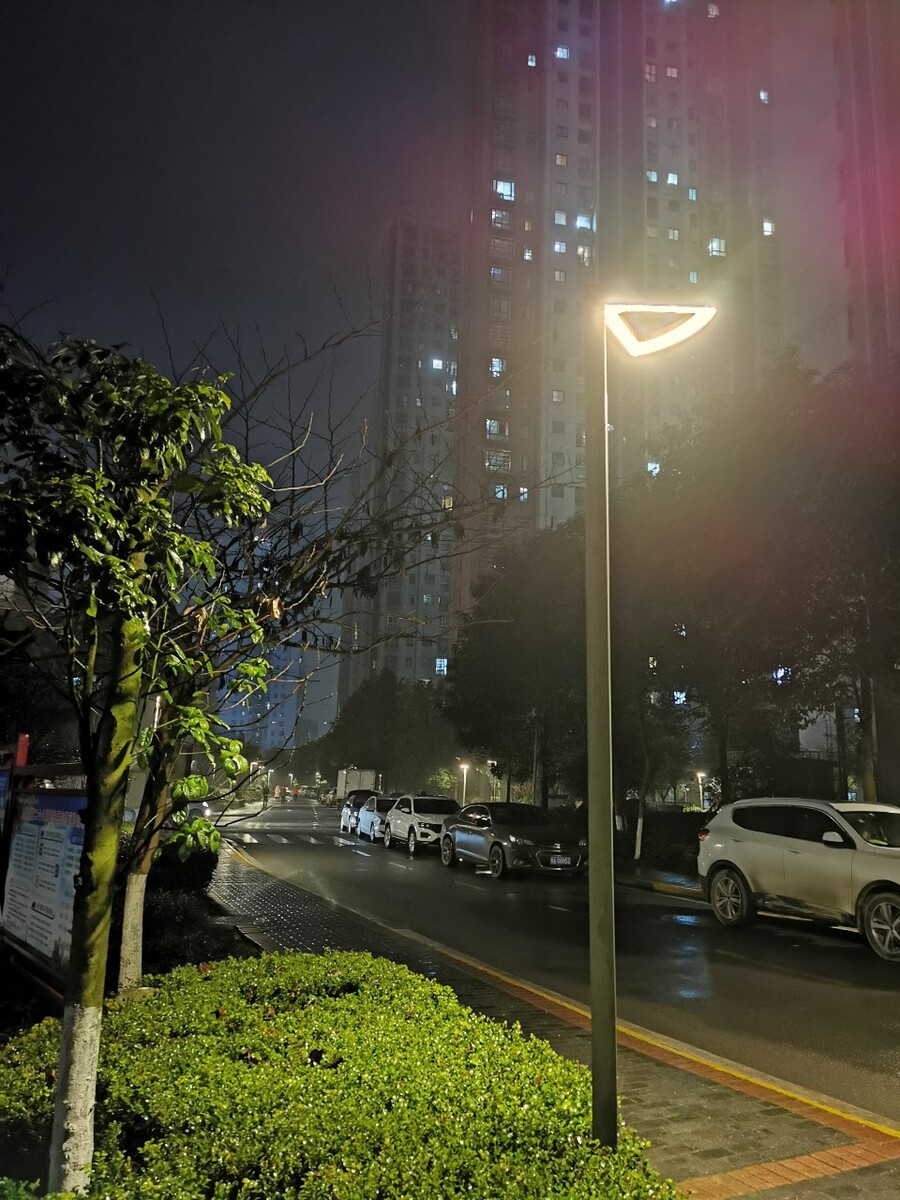 深冬夜景小区