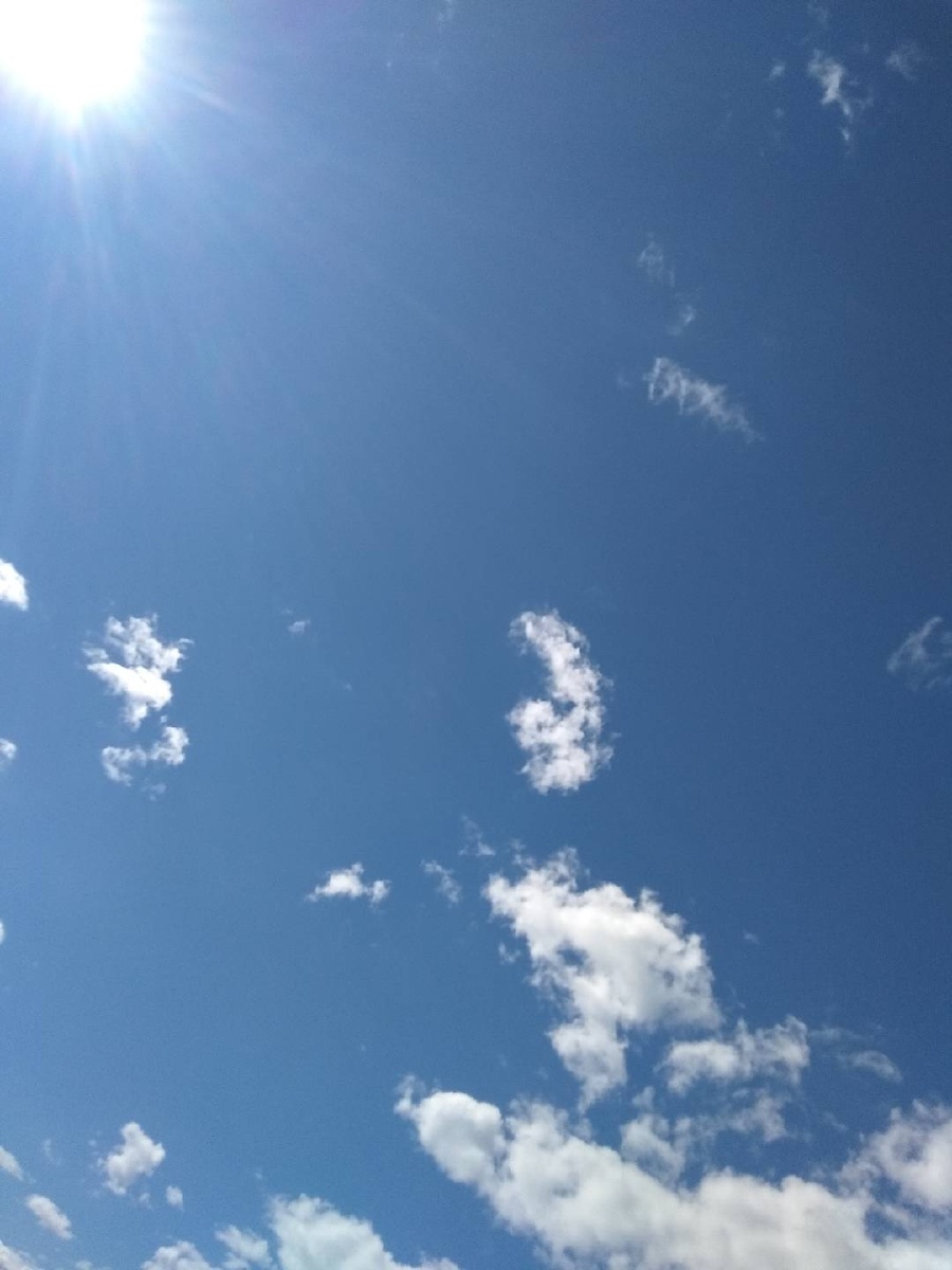 湛蓝的天空,蓝天白云