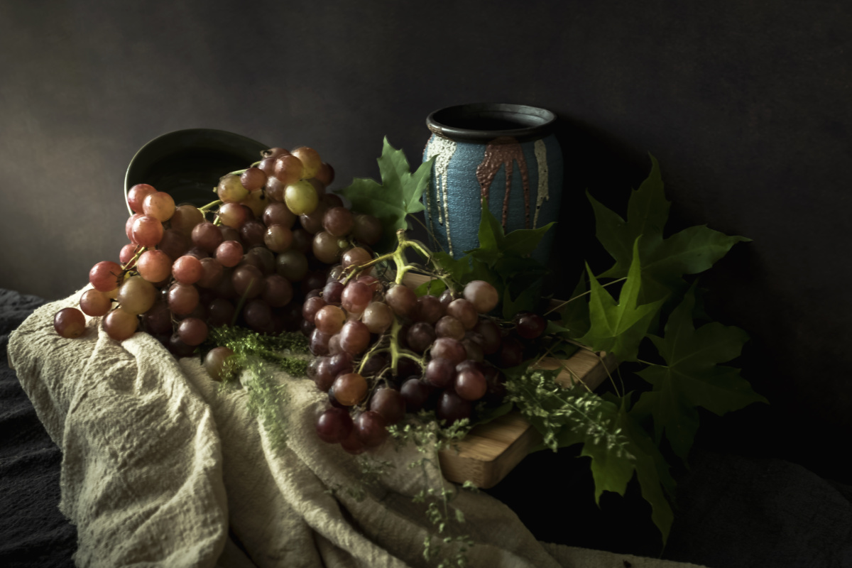 古典油画风静物摄影