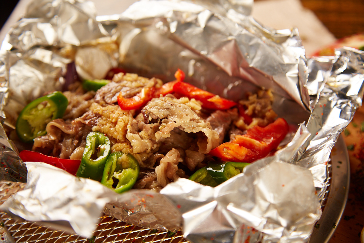 锡纸金针菇焗肥牛