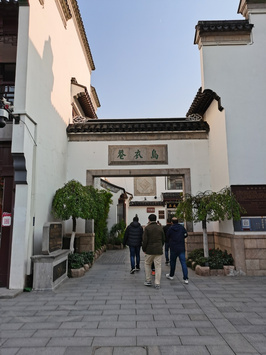 朱雀桥边野草花乌衣巷口夕阳斜南京乌衣巷朱雀桥