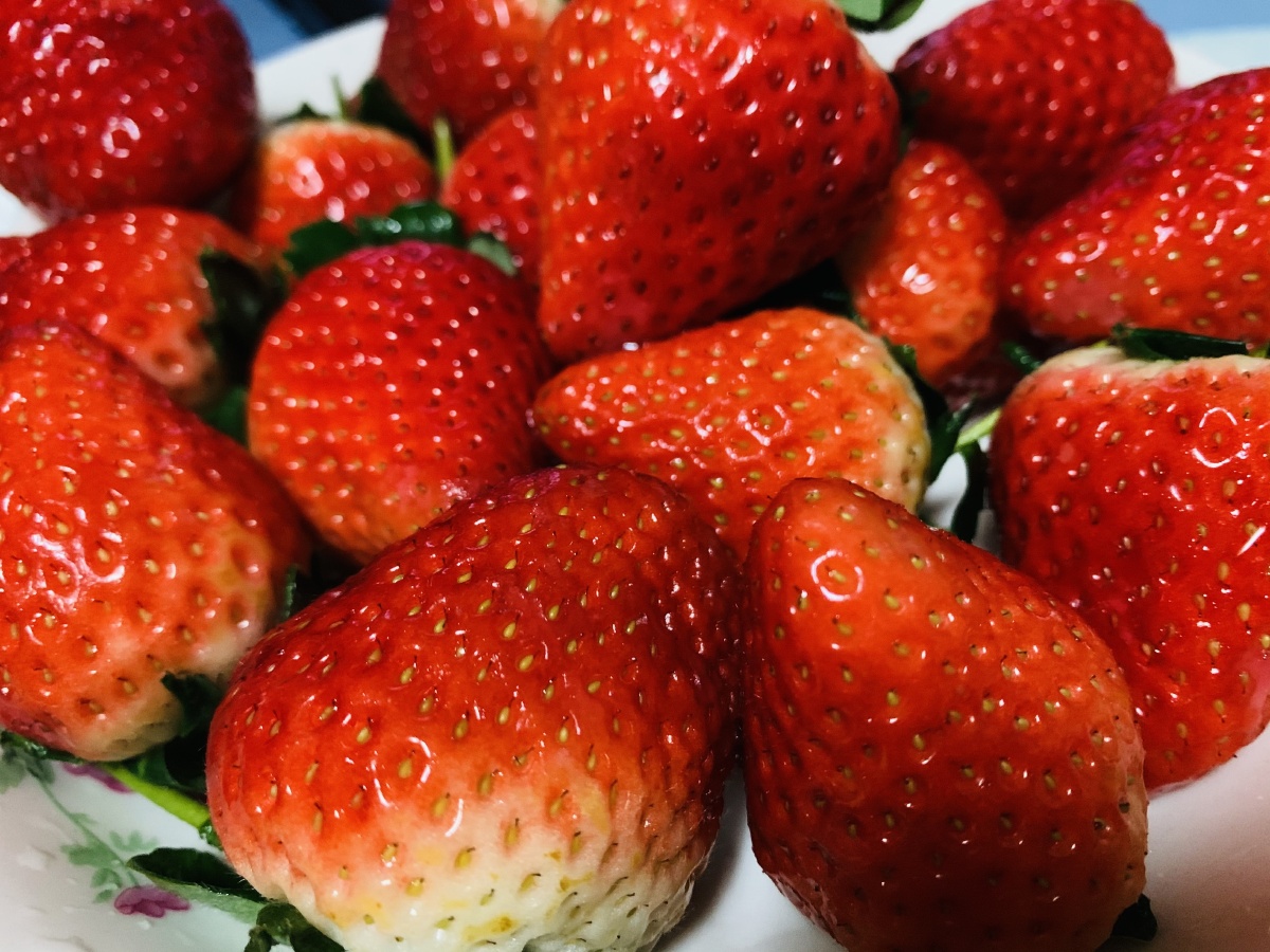 水果,草莓,红色,补充维生素,多汁