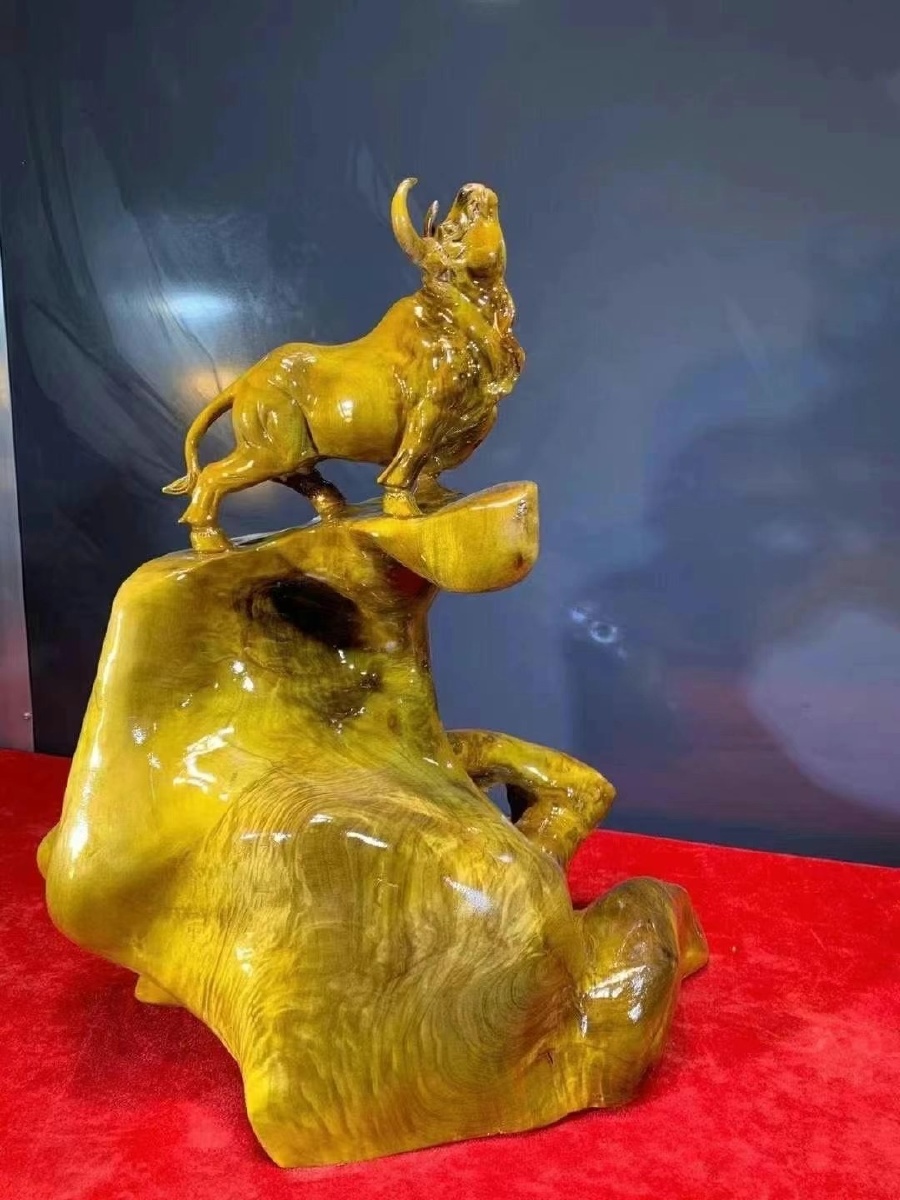极品帝王61金丝楠木牛气冲天扭转乾坤精选黑金老料极品金丝纹理收藏