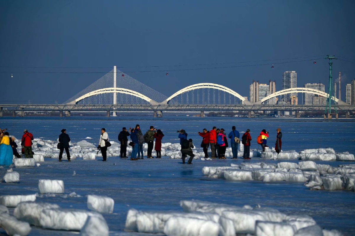 哈尔滨风光夏与冬第一张照片哈尔滨音乐广场接片36照片接的