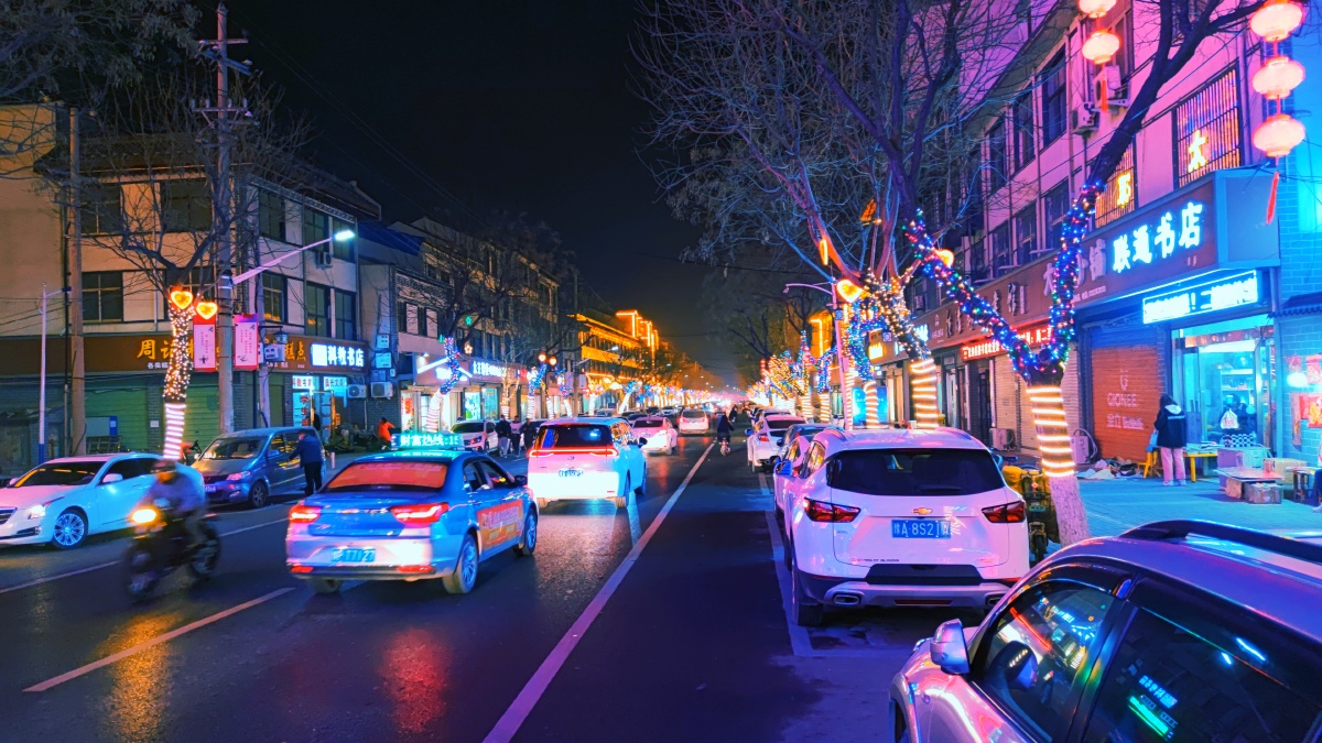 扶沟家乡#老家周口街道夜景#城镇我用图虫玩滤镜唐怀瑟·电影滤镜汽车
