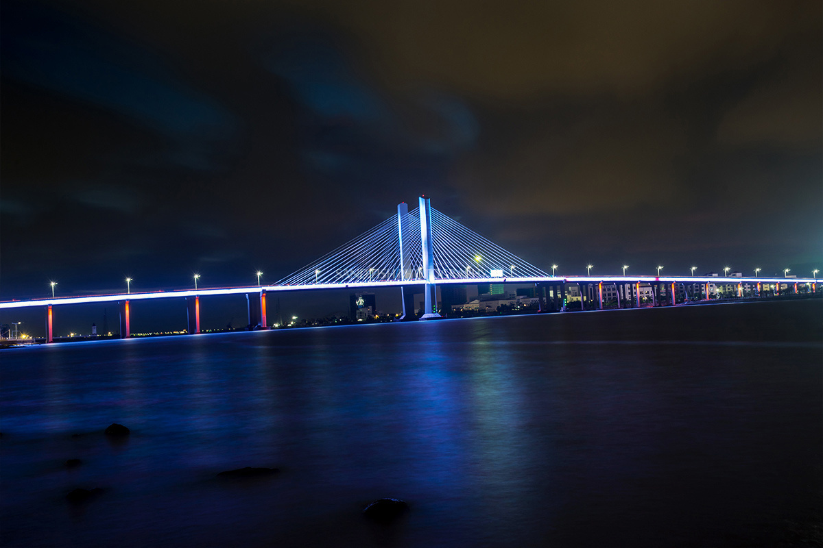 横琴大桥夜景