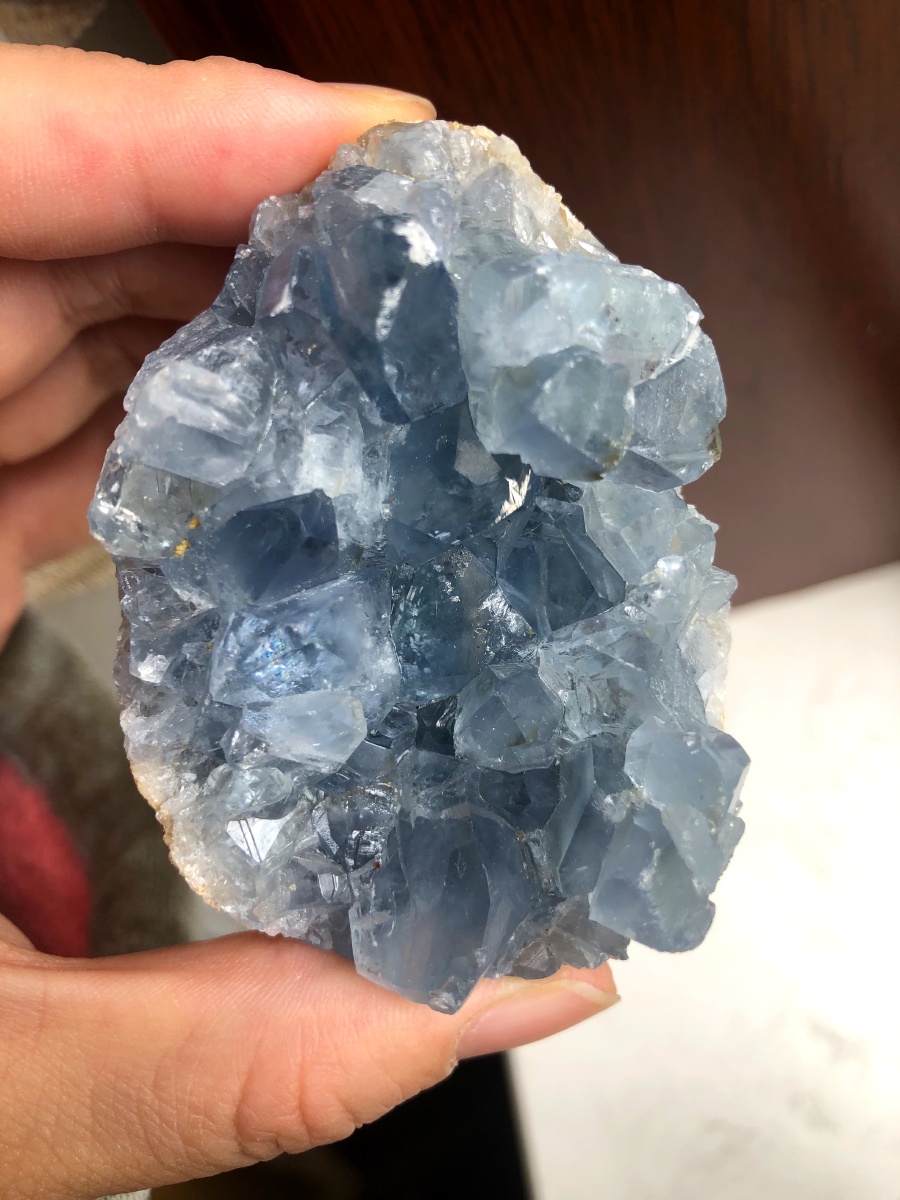 蓝晶石原石摆件