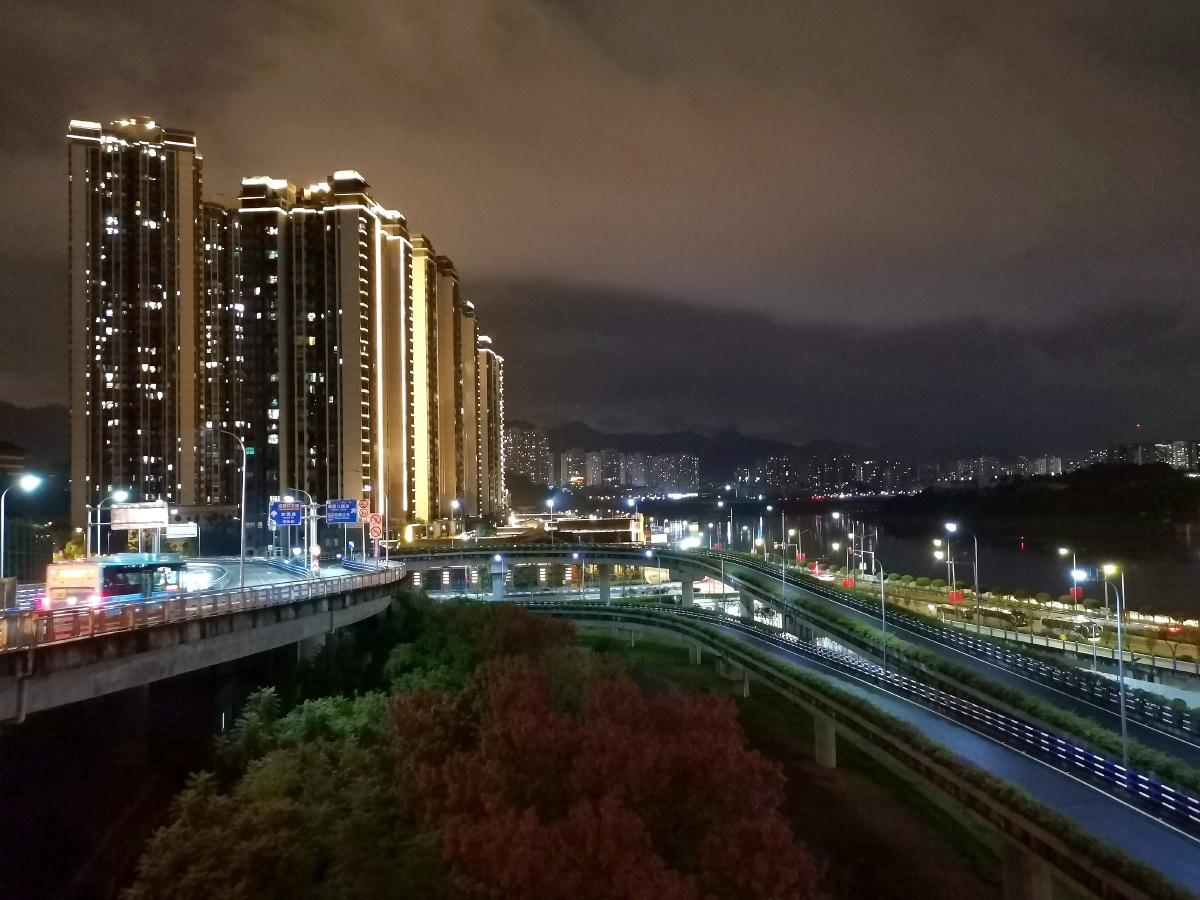 沙滨路高家花园立交夜色醉人