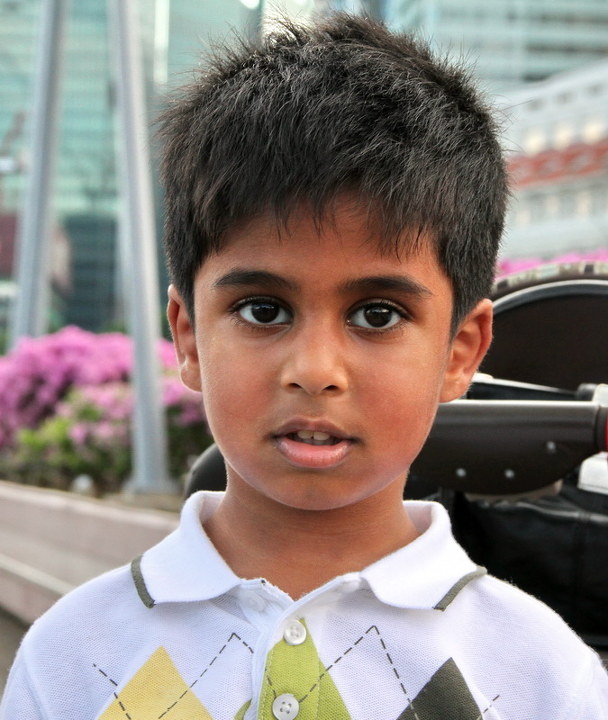 可爱的马来小男孩