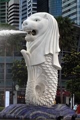 新加坡的著名象征《鱼尾狮像》