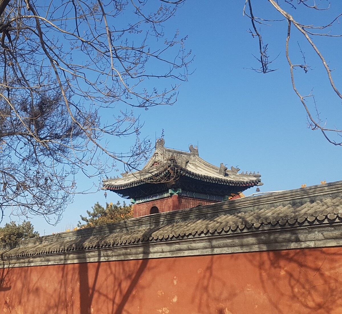 光影红墙……河北易县清西陵永福一角 - 摄影师手机乱拍 - 图虫