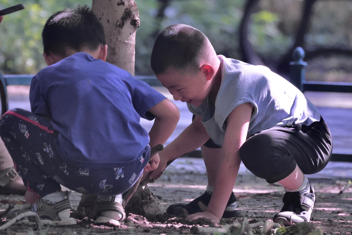 《童趣》还是小孩子无忧无虑,快乐地玩耍