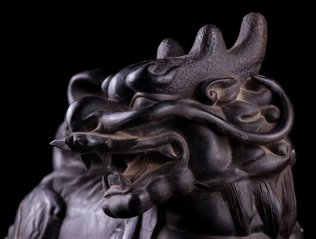 麒麟大摆件紫砂陶泥