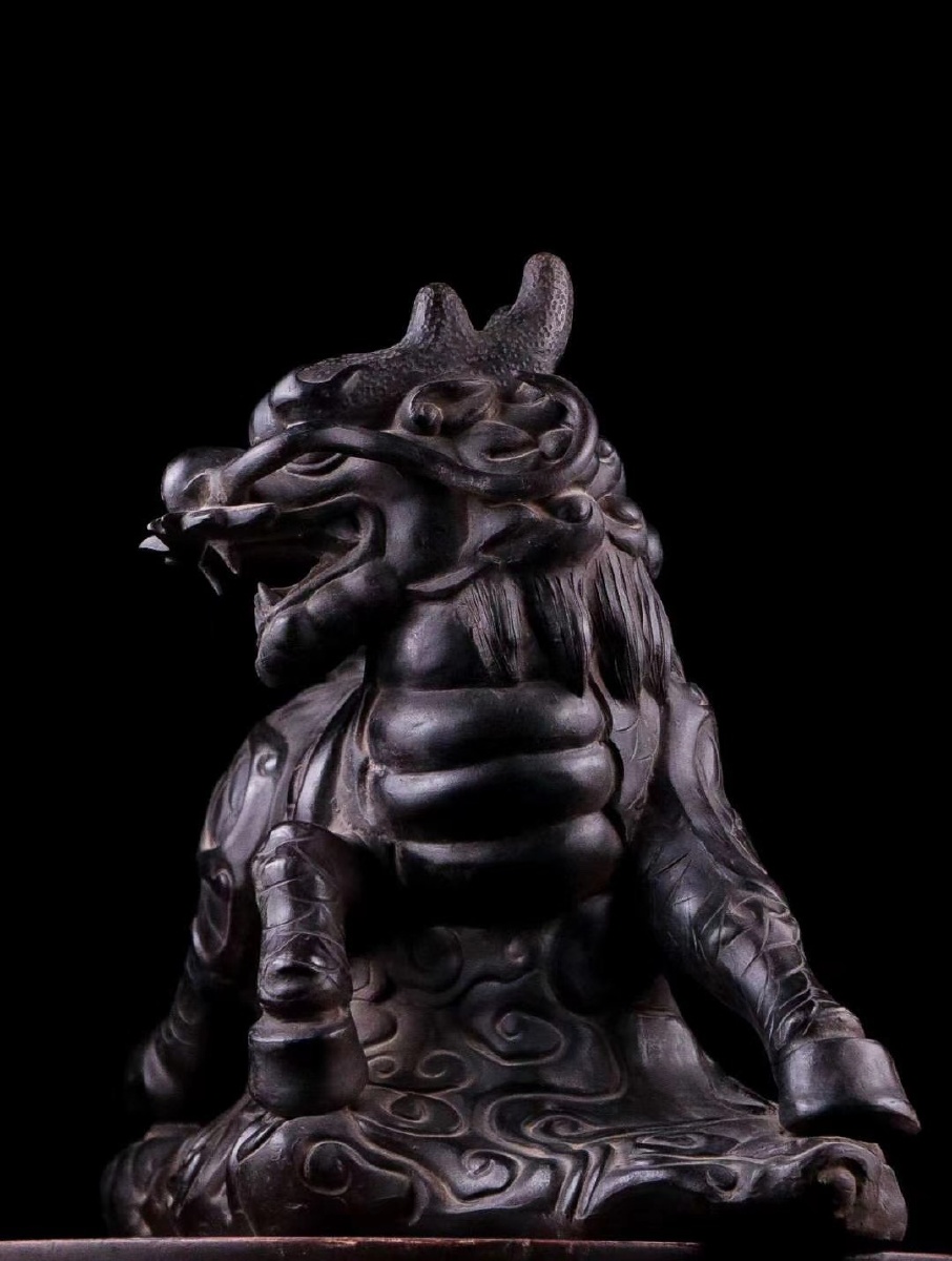 麒麟大摆件紫砂陶泥