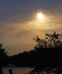 夕阳下的西湖