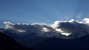 梅里雪山之太阳下山