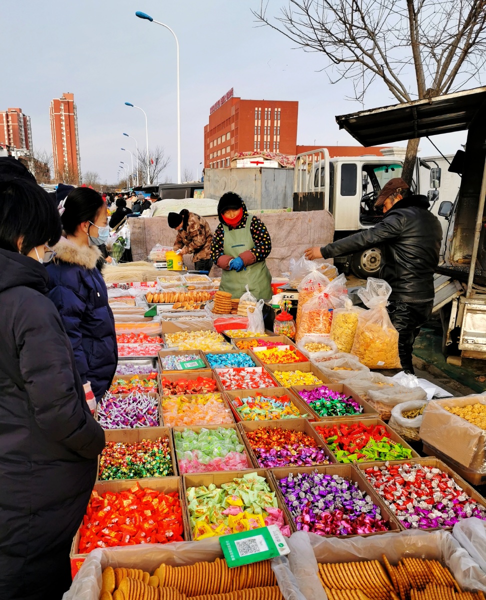 小年备年货北塘早市