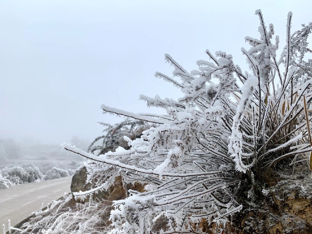 云南昭通鲁甸的下雪天