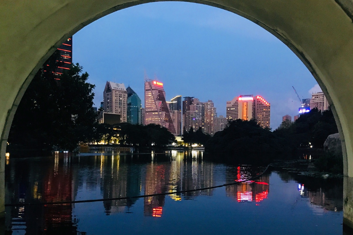 深圳荔枝公园夜景!