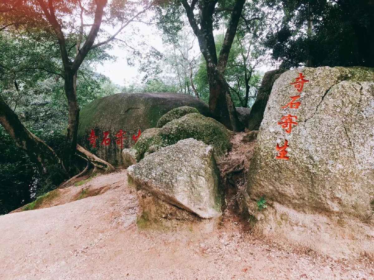 翠峰岩山上风景区一带