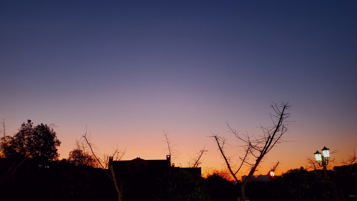 天黑啦,大家晚安呀