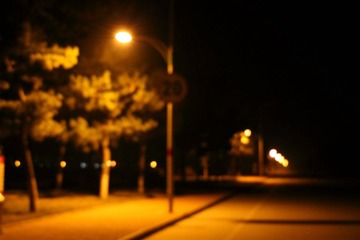 模糊的夜