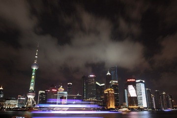 就算是初拍外滩了。模糊模糊..