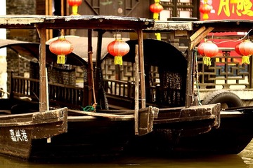 西塘小船