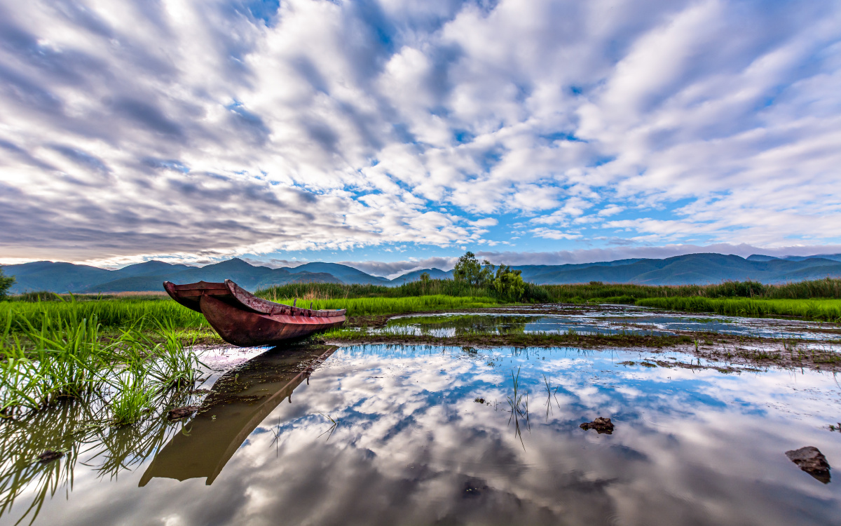 泸沽湖掠影草海