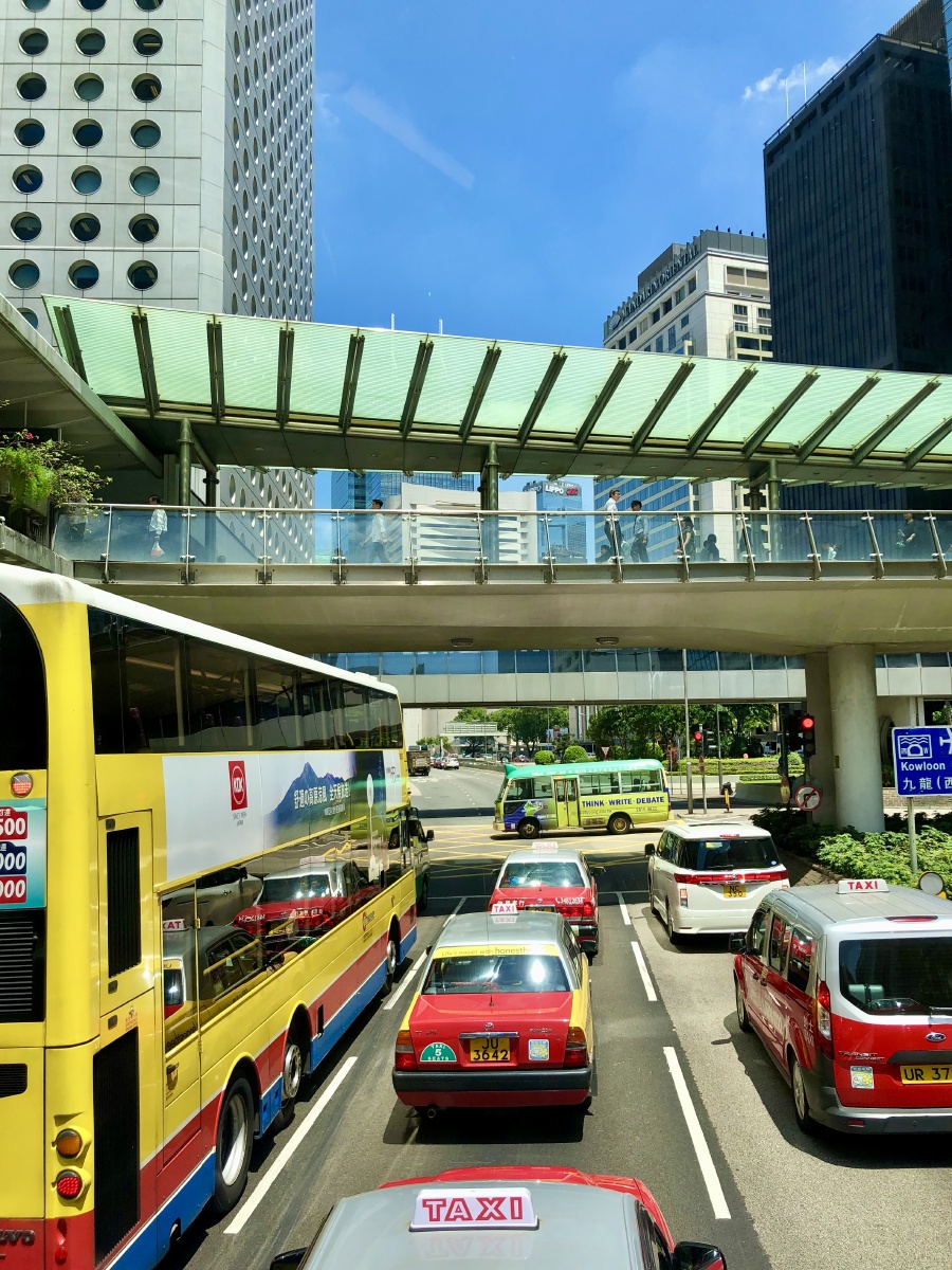 香港特色的巴士的士和小巴2018年