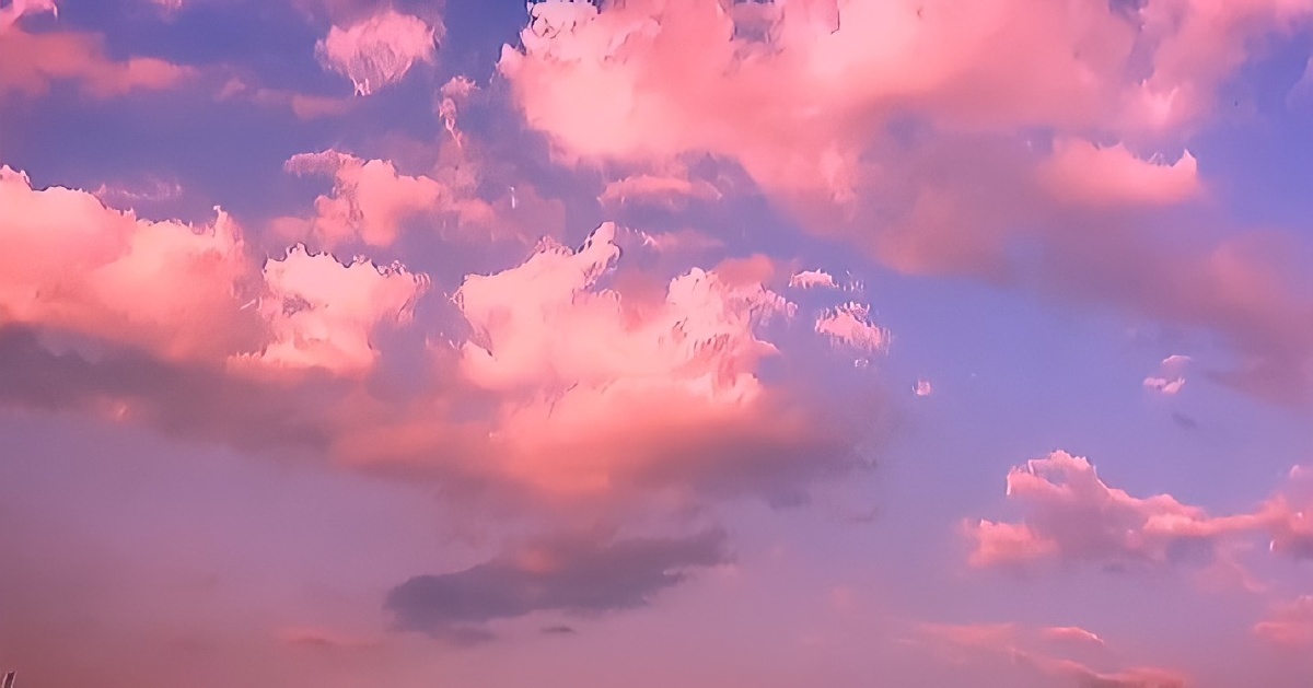 粉色的火烧云你见过吗