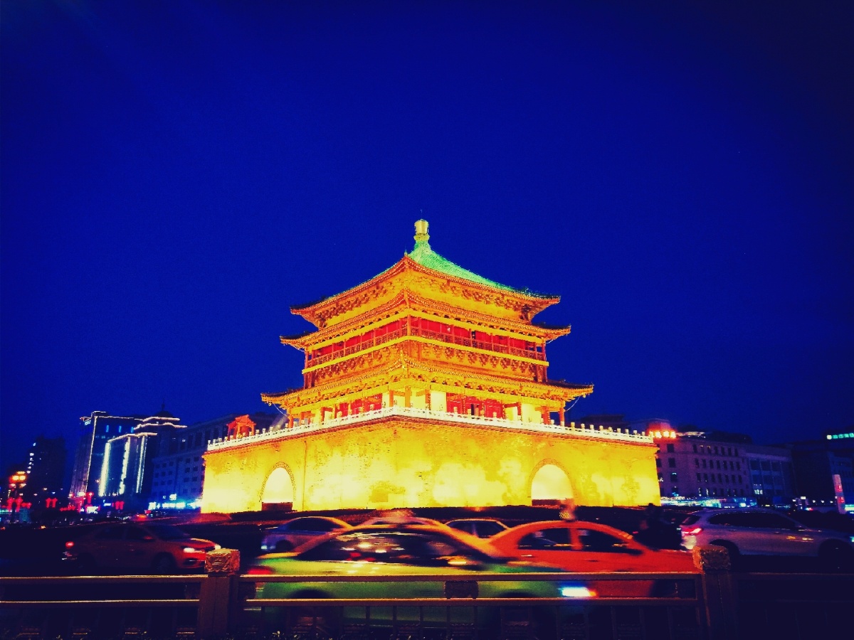 手机拍摄的陕西的省会城市～古都西安的地标性建筑之一