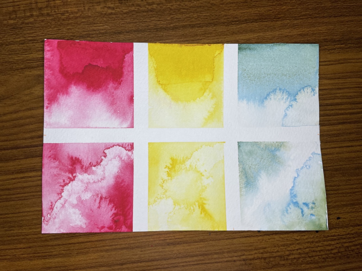 手绘水彩色卡1ds丹尼尔史密斯danielsmith圣诞三色