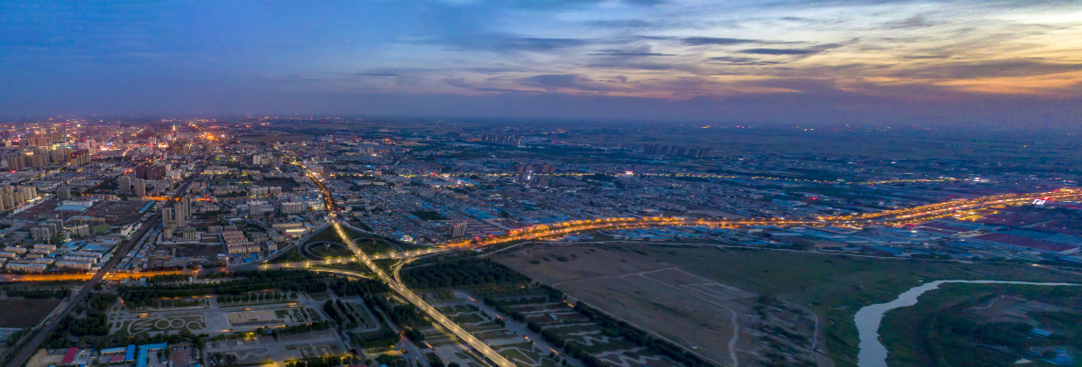 新乡寰宇立交桥 - 云端航拍摄影 - 图虫