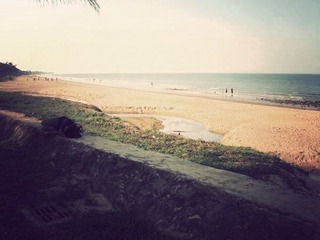 the beach
