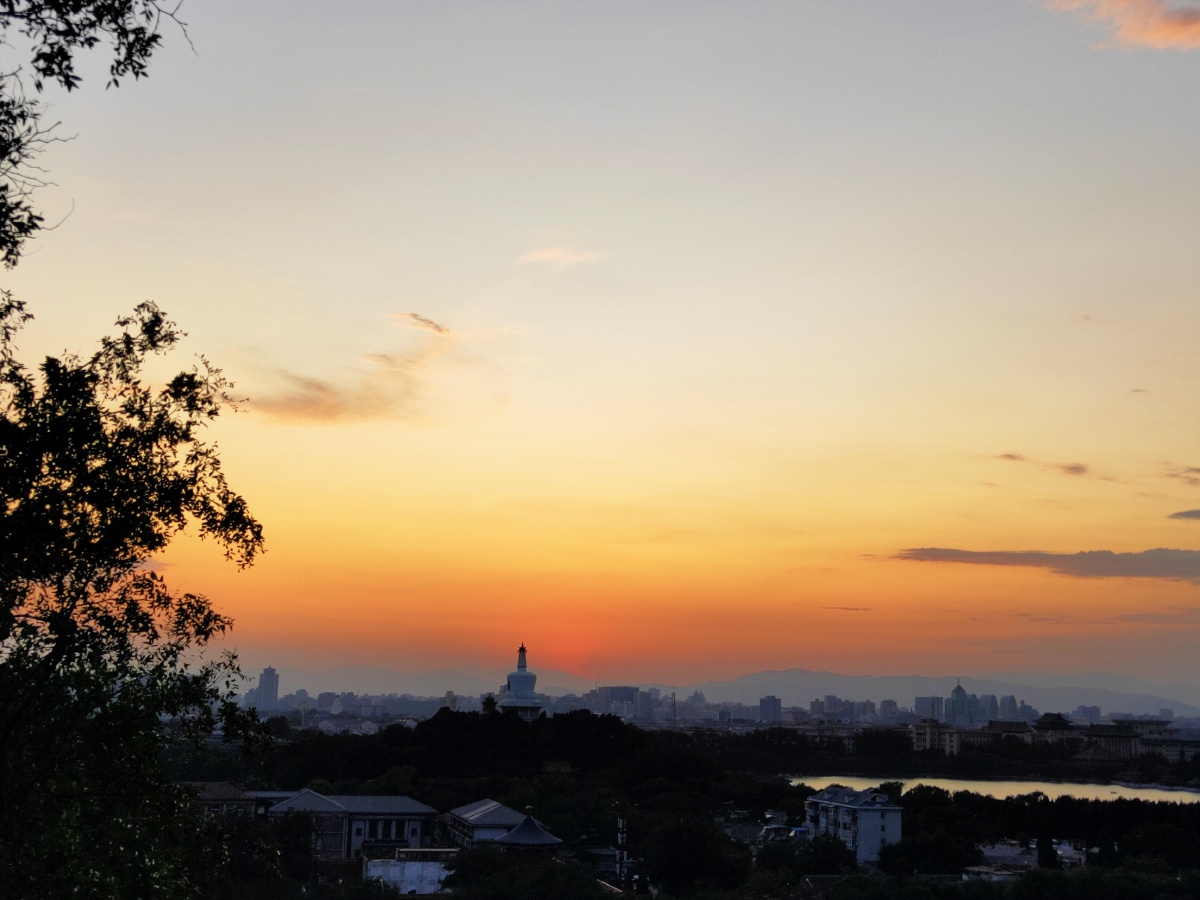 景山公园最美日落