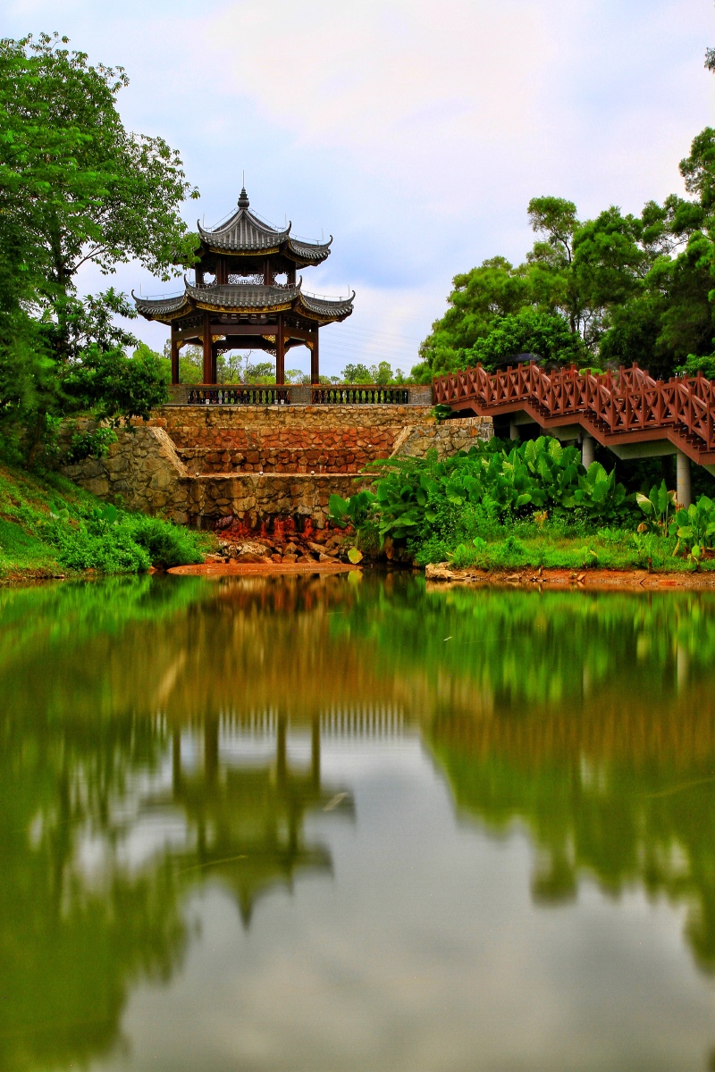 珠海香山湖公园风光摄影