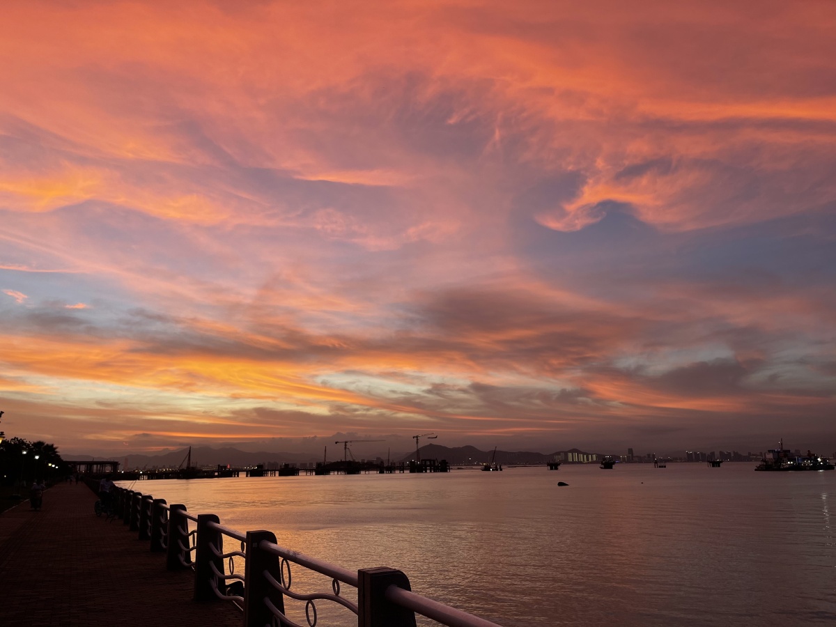 厦门的神仙级晚霞
