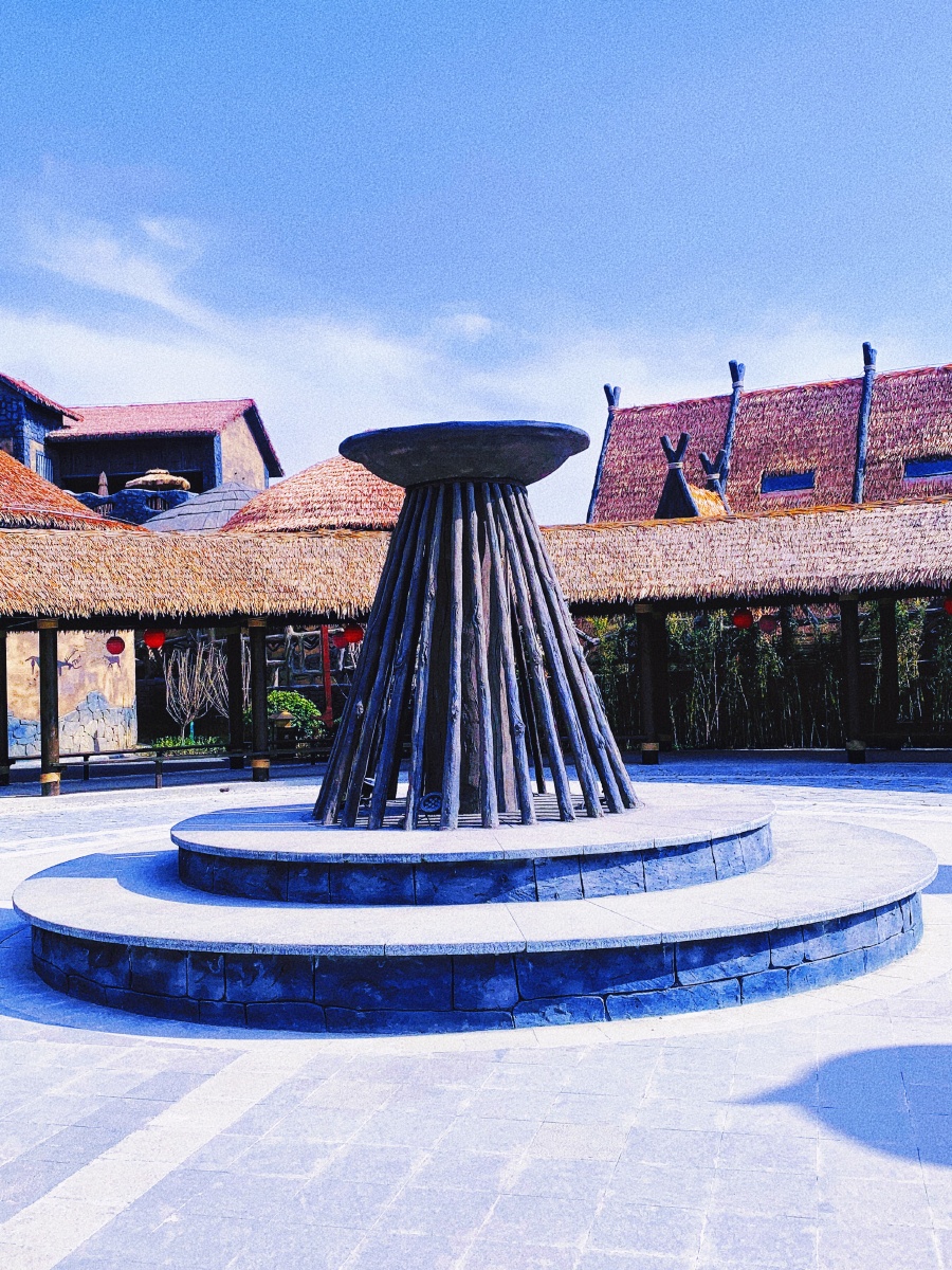 亚洲中国陕西富平中华郡原始部落