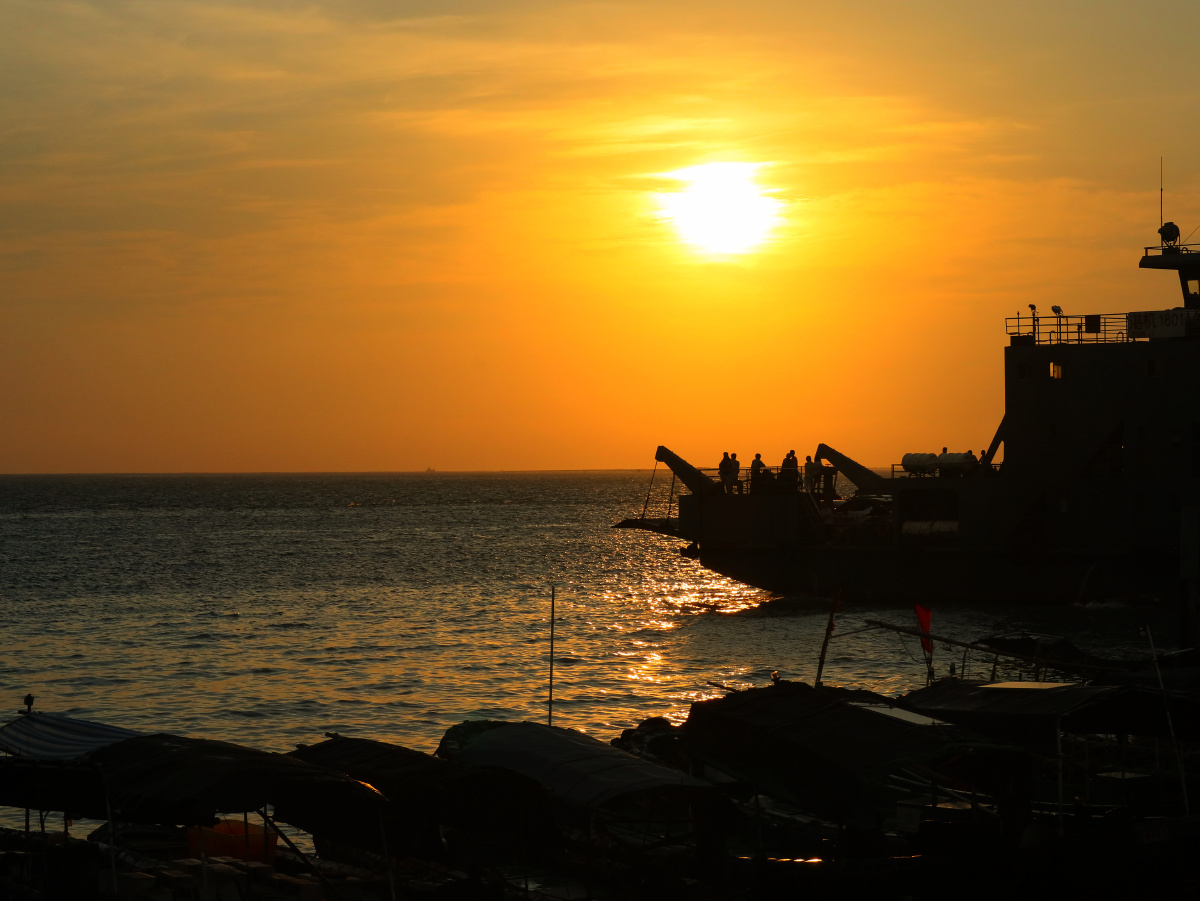 日落的印象,摄于硵洲岛5月4日. - melodyd - 图虫