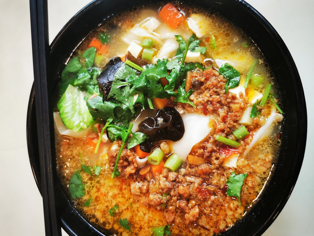 美食食悦美食摄影师研习社蔬菜汤#香菜酸汤扯面陕西风味还没有人打赏