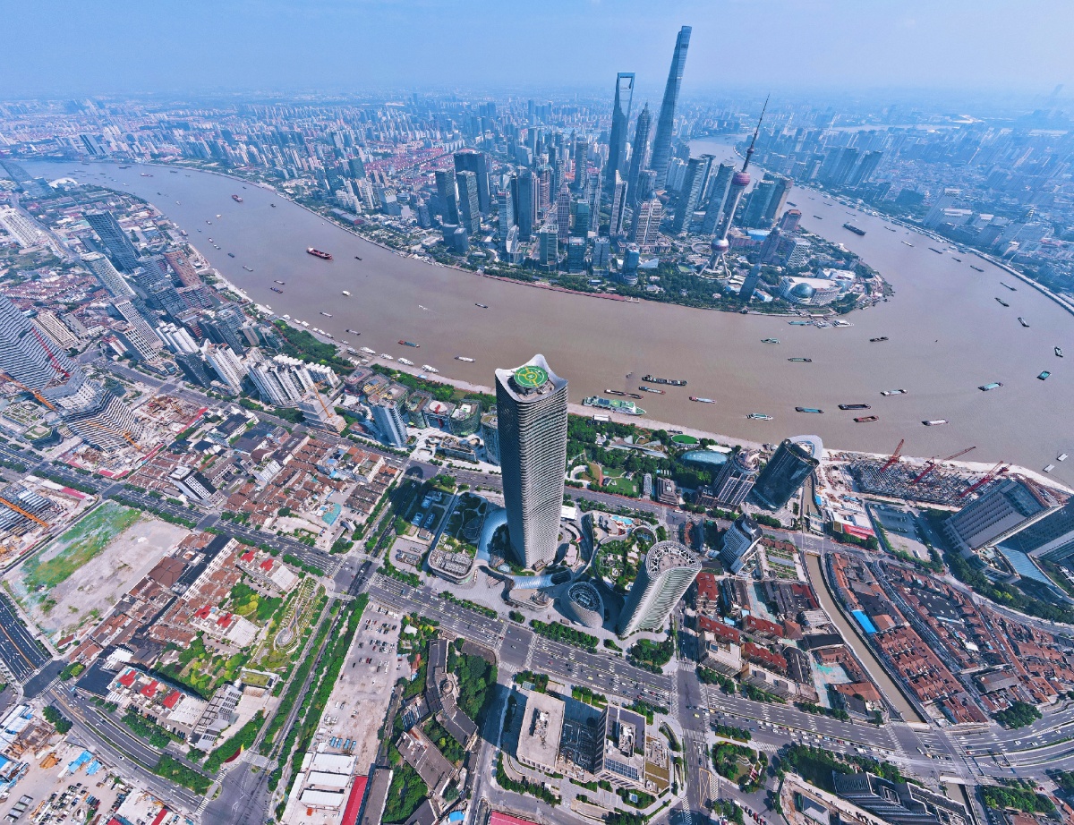 上海黄浦江航拍02