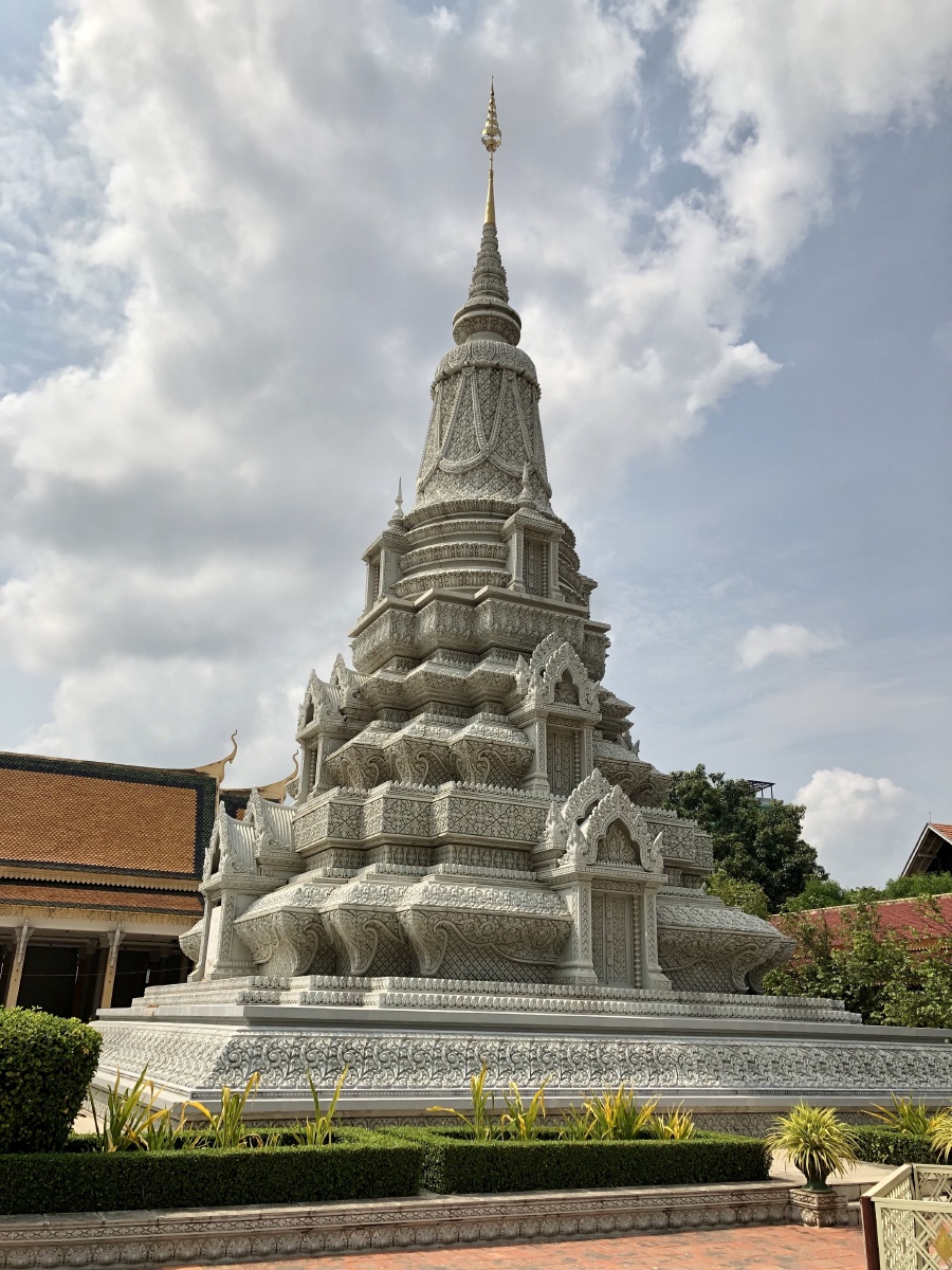 塔,柬埔寨,古建筑,白色,天空