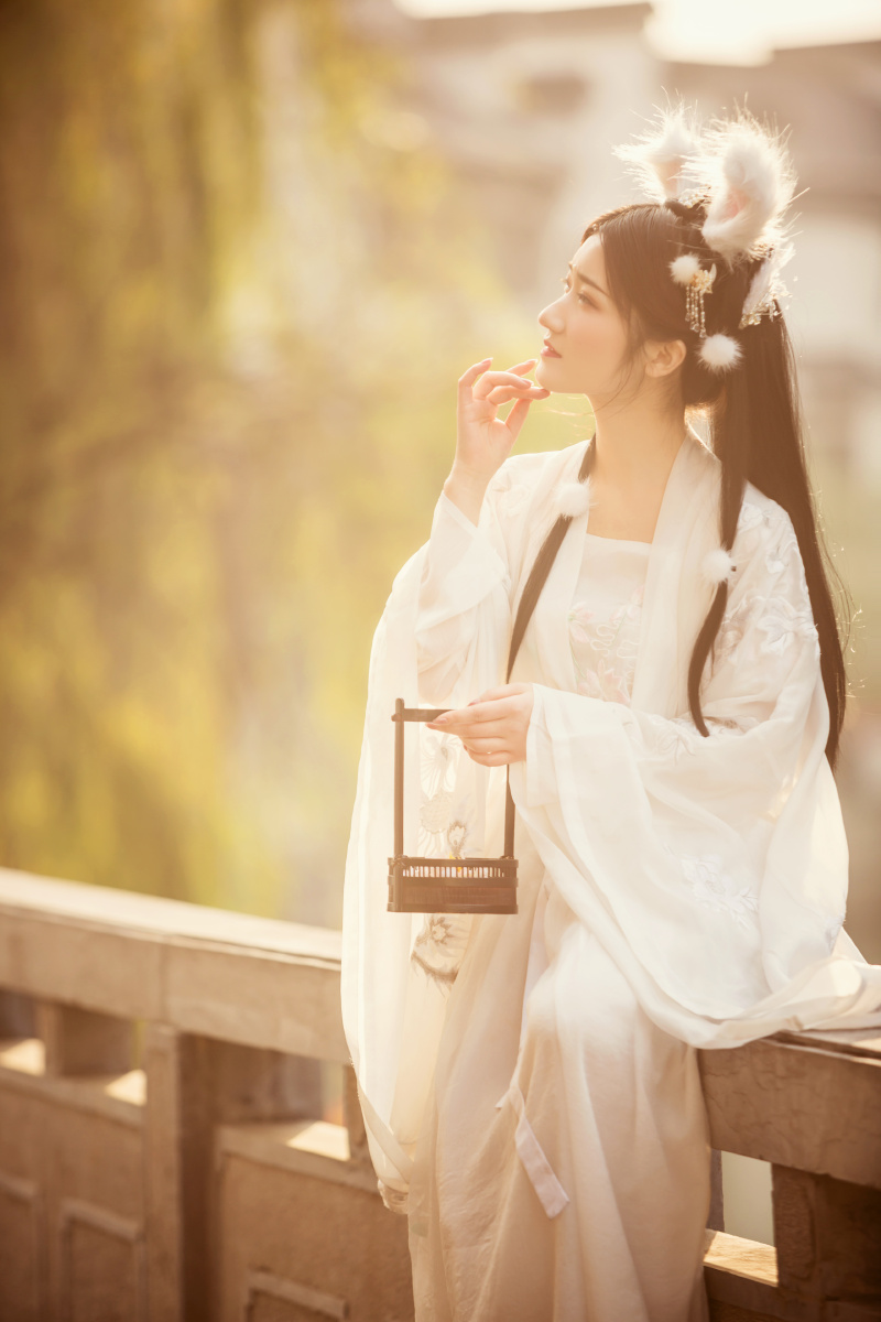 汉服小姐姐侧脸文艺