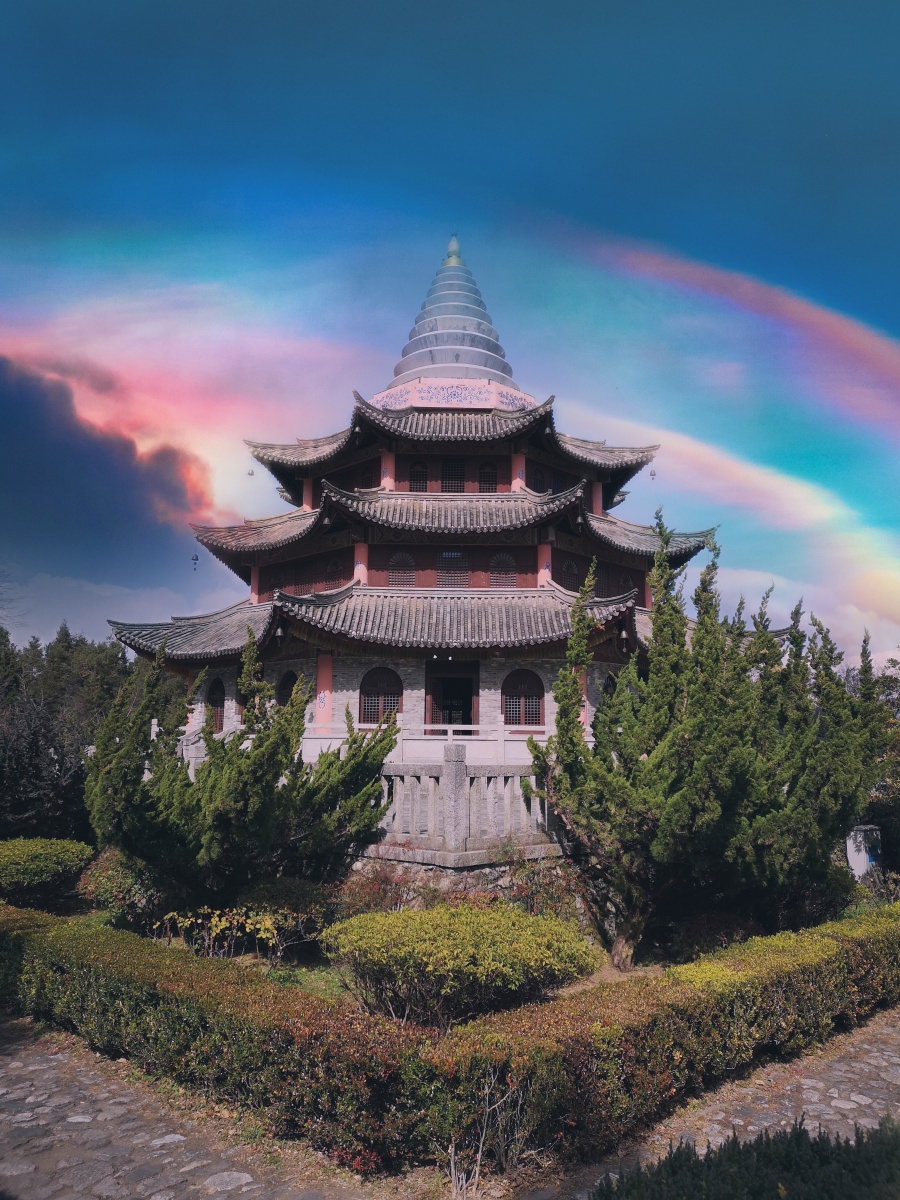 大理西夏皇宫一角