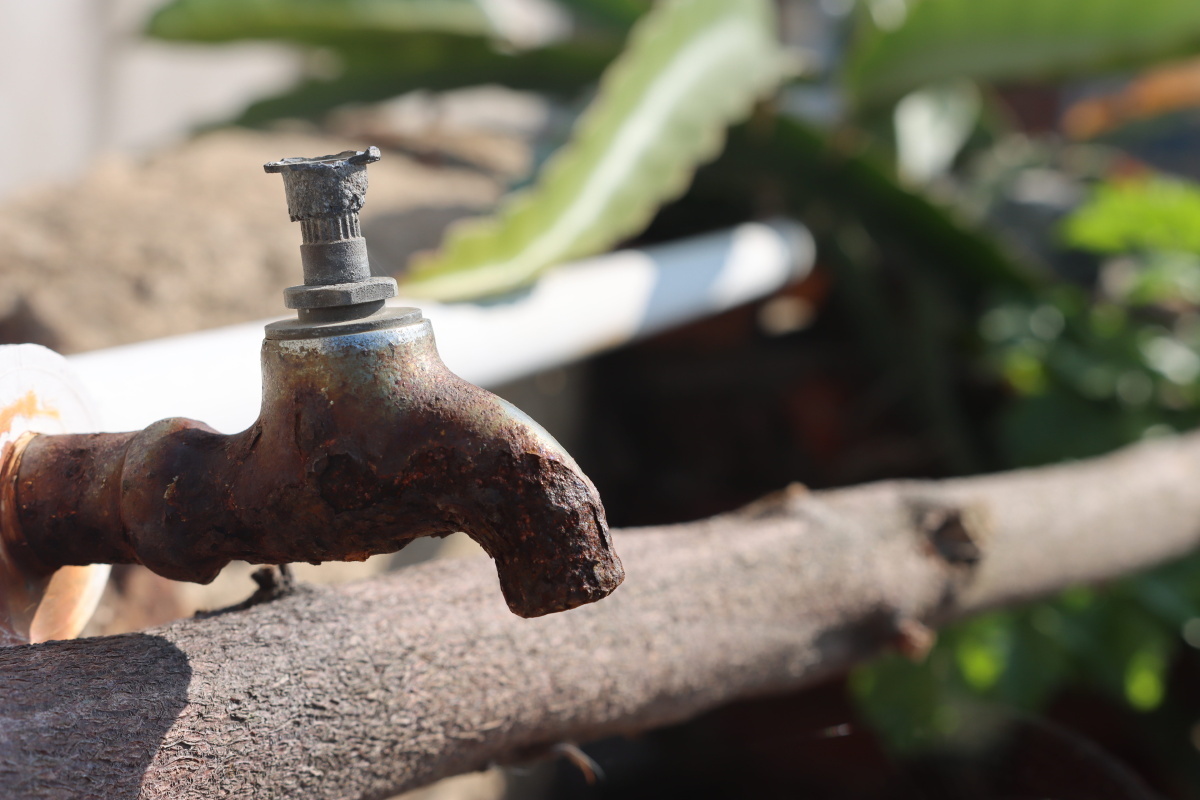 水龙头,生锈,白天