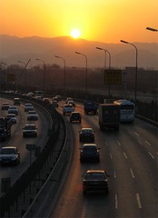 夕阳下的五环