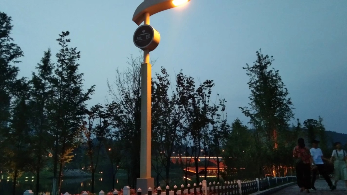 下午,路灯,城市,风景,花园路