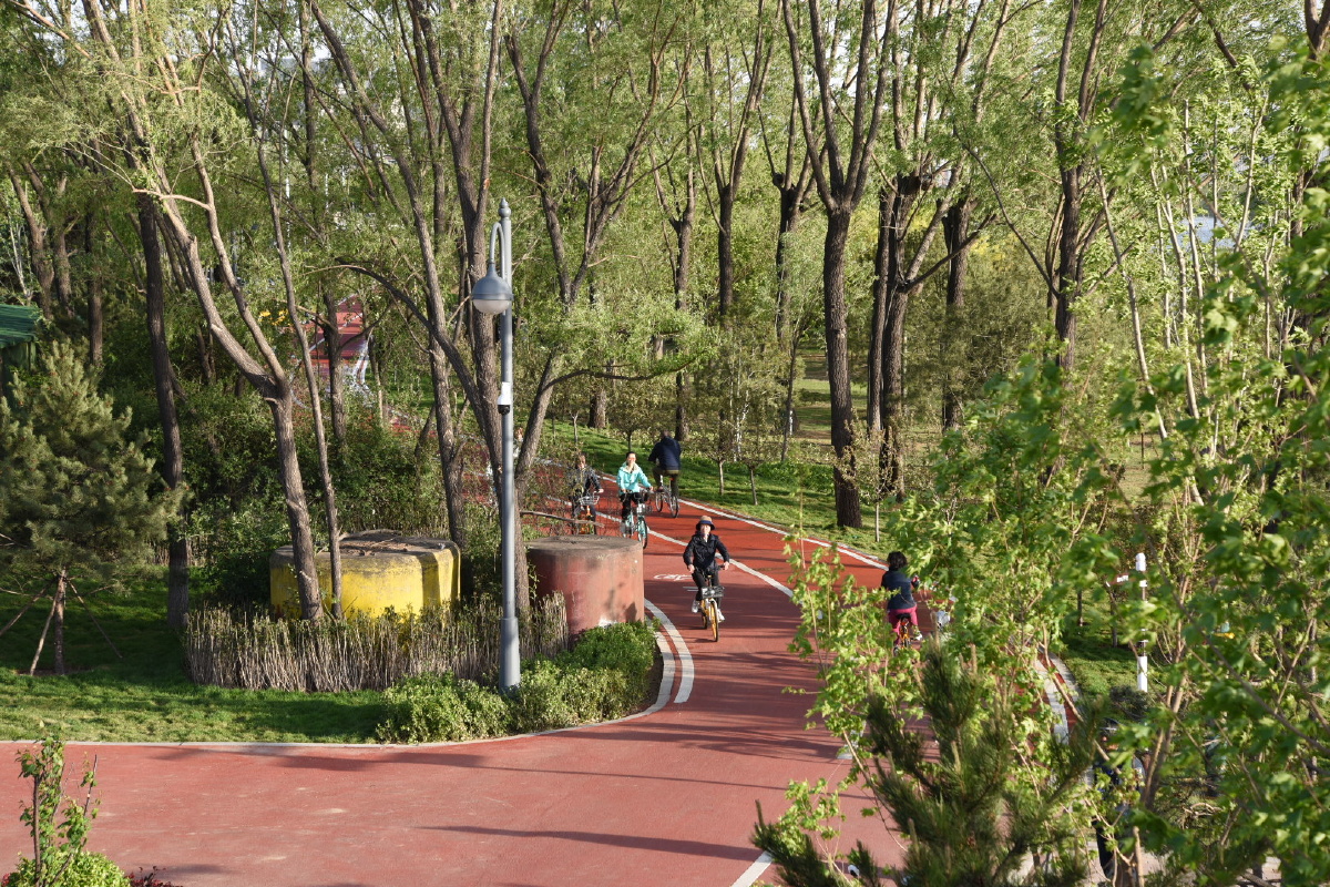 tai太原汾河景区自行车道